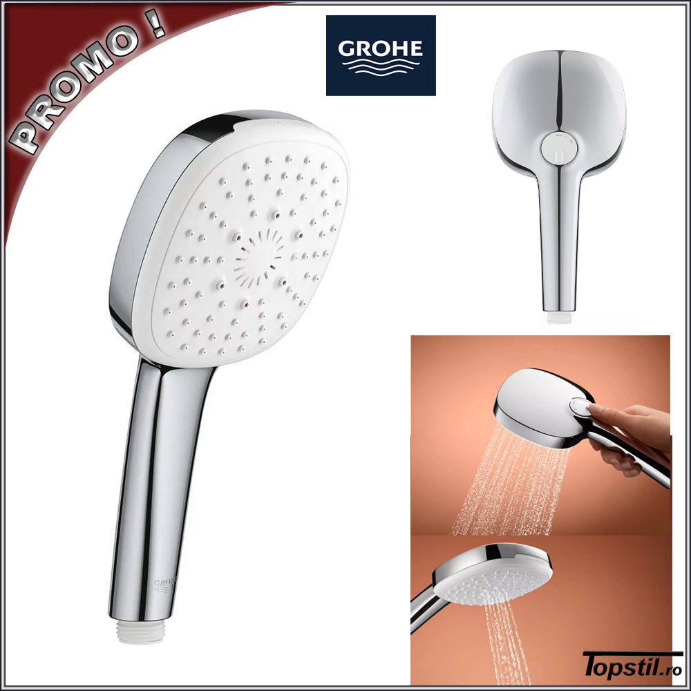 para-dus-Grohe-patrata-doua-jeturi