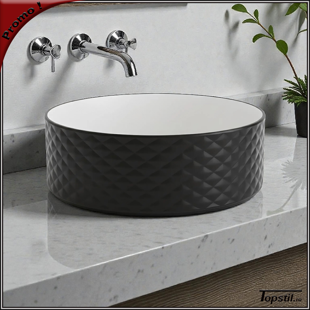 lavabo-nero-bianco-rotondo