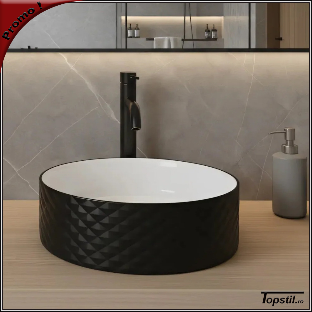 lavoar-rotund-pe-blat-negru-texturat