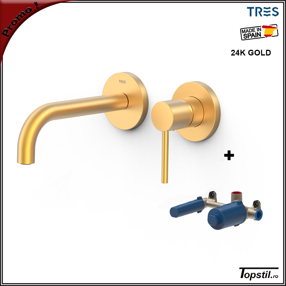 baterie-lavoar-incastrata-culoare-auriu-periat-Tres-Study