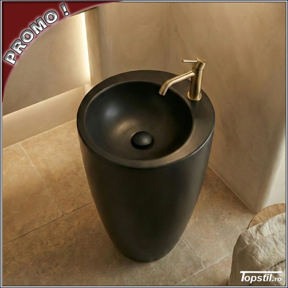 lavoar-stativ-Nazzaro-rotund-negru-mat