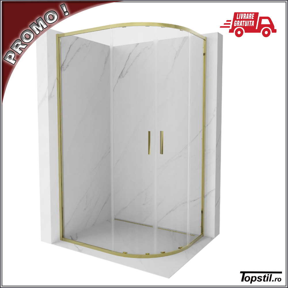 cabina-dus-asimetrica-profil-auriu