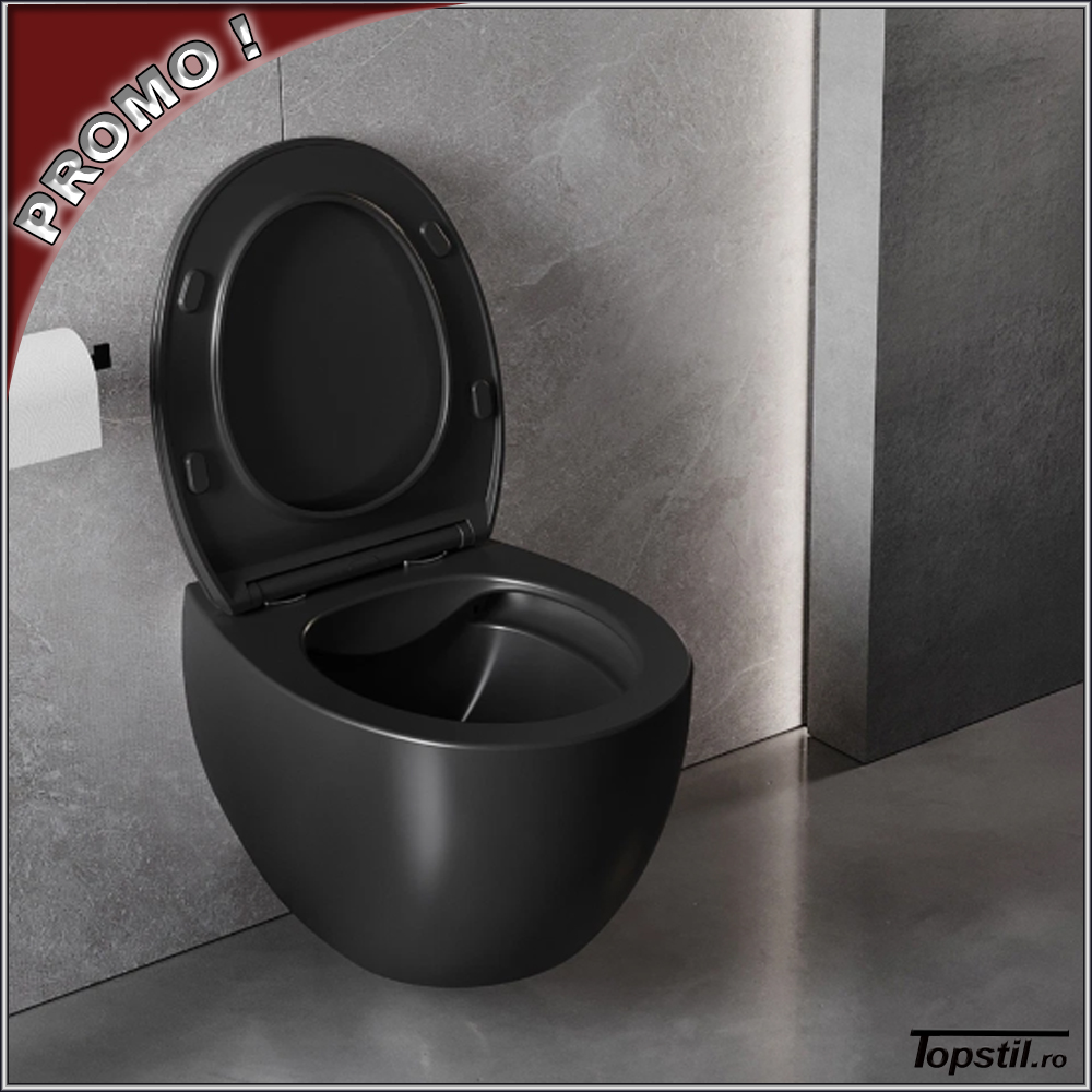 wc-suspendat-rotund-Egg-negru-rimless