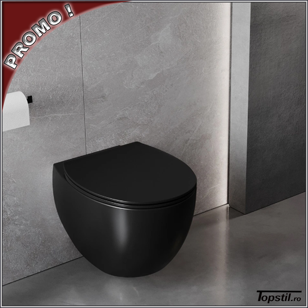 wc-suspendat-rotund-Egg-negru