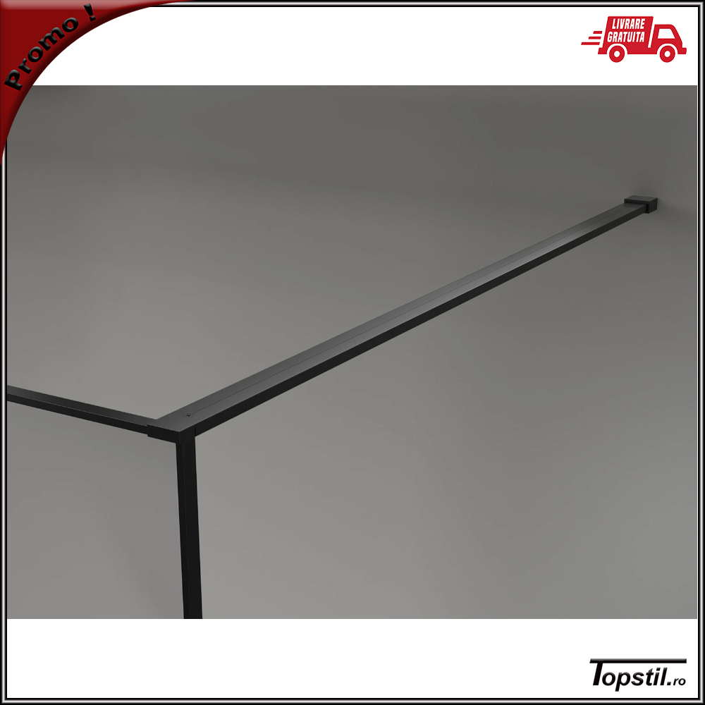 bara-rigidizare-perete-dus-sticla-12-mm-neagra