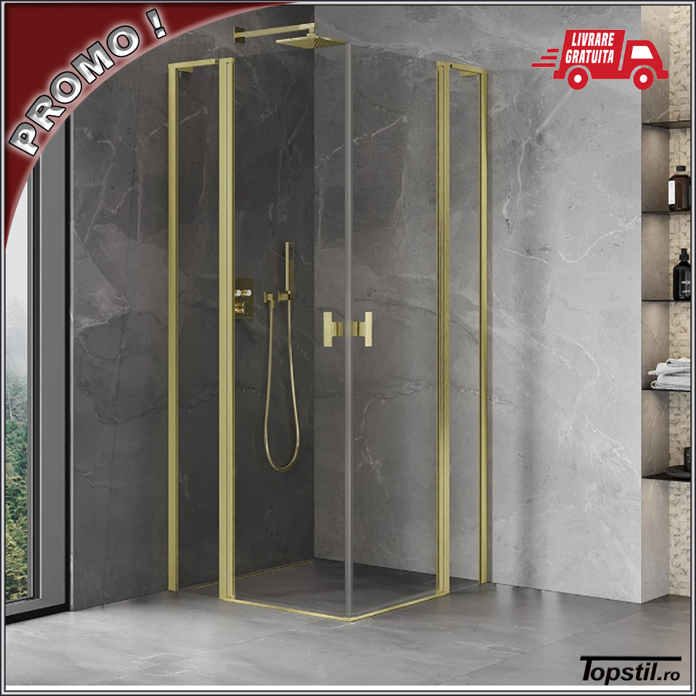 cabina-dus-Mist-Duo-Gold-120x120-cm-cu-profile-aur-periat