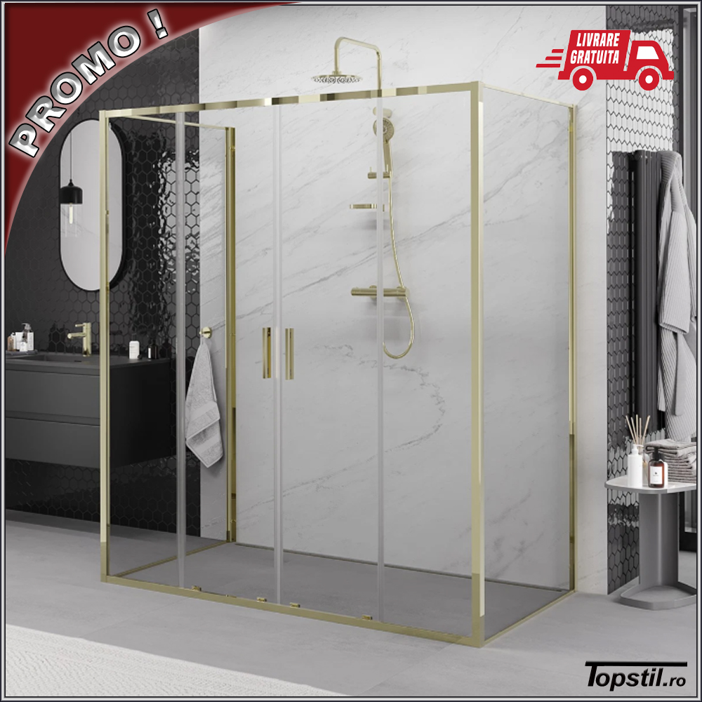 cabina-dus-trei-laturi-Zora-200x90x90-cm-profile-aurii
