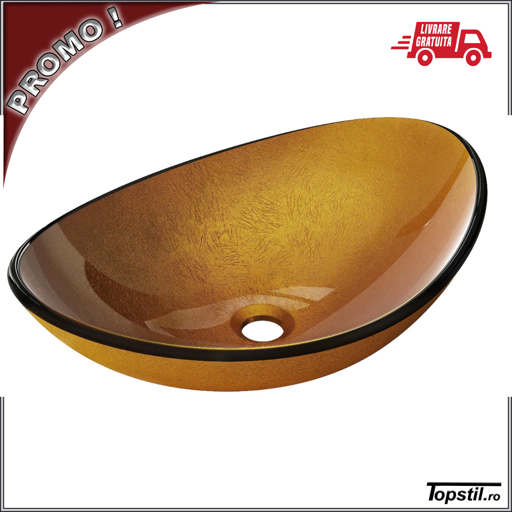 lavoar-oval-pe-blat-Sonia-din-sticla-aurie-texturata