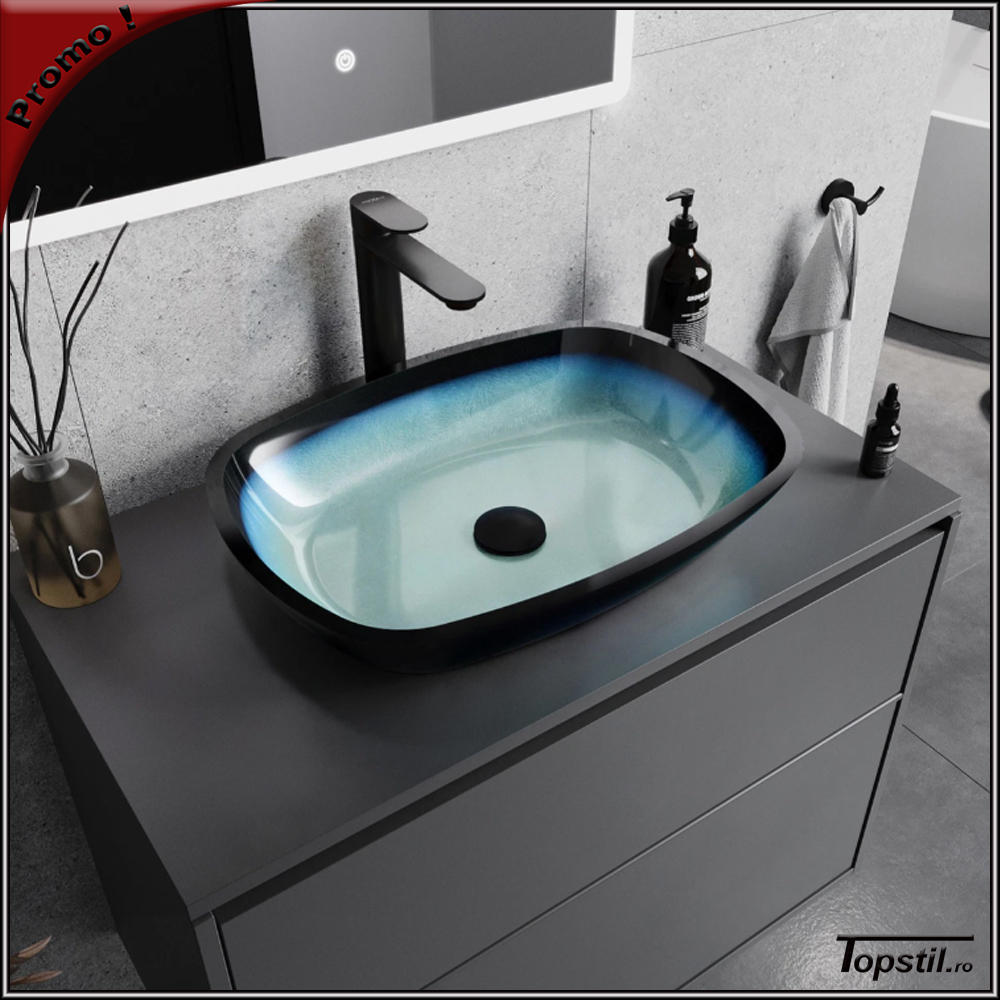 lavoar-pe-blat-Arkas-sticla-textura-albastra-54x39-cm
