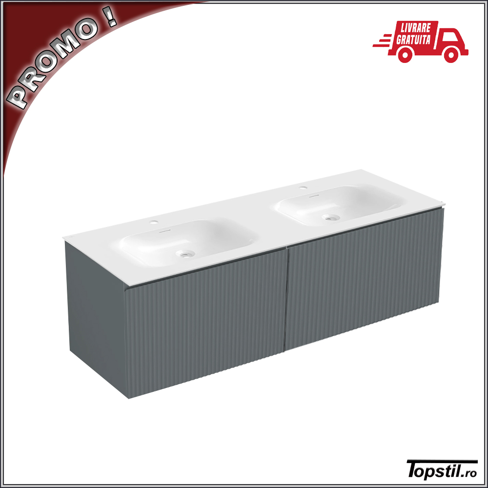 mobilier-baie-suspendat-Raven-140-cm-gri