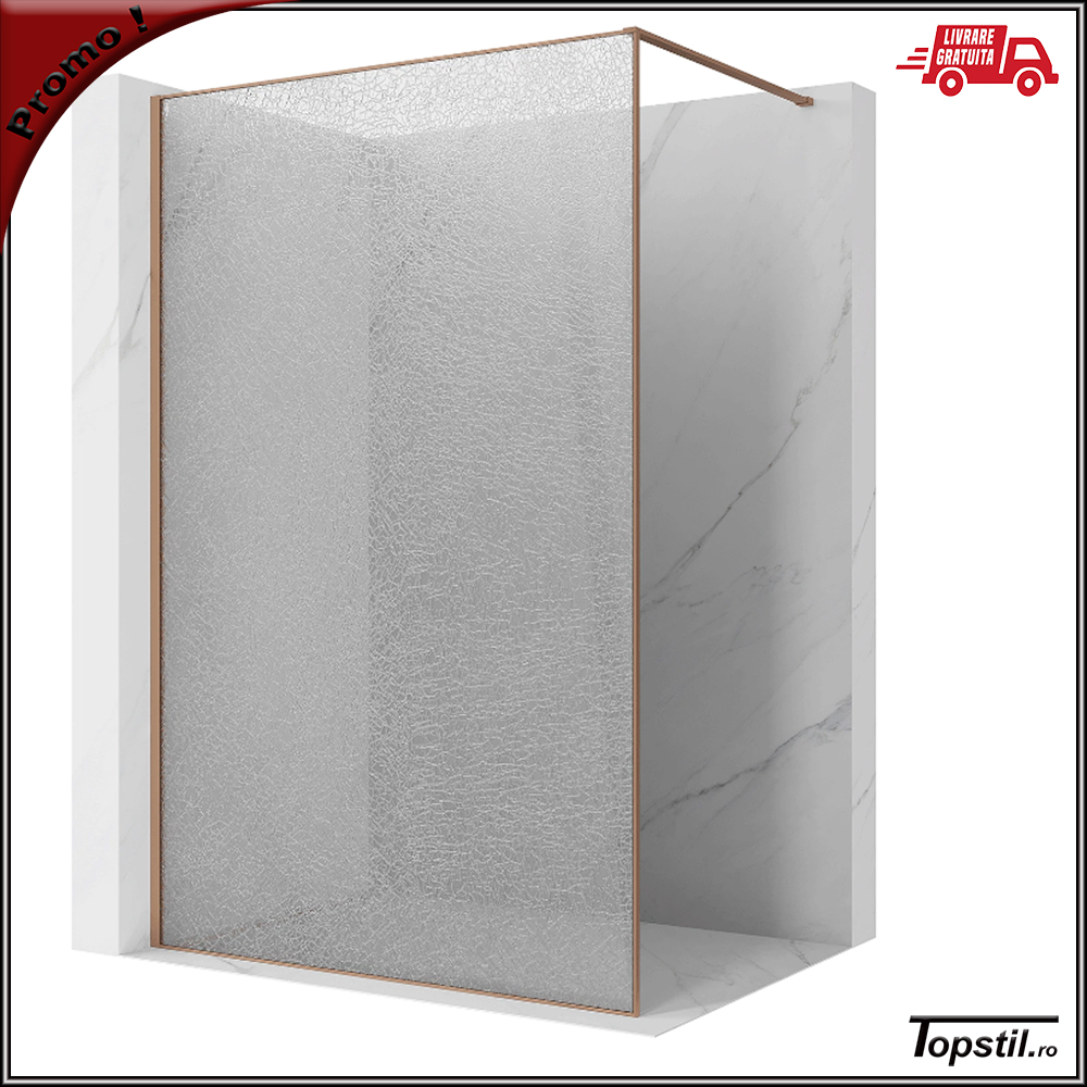 paravan-dus-sticla-model-spart-crackel-de-12-mm-cu-rama-cupru