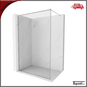 Perete dus sticla 10 mm cu rama crom