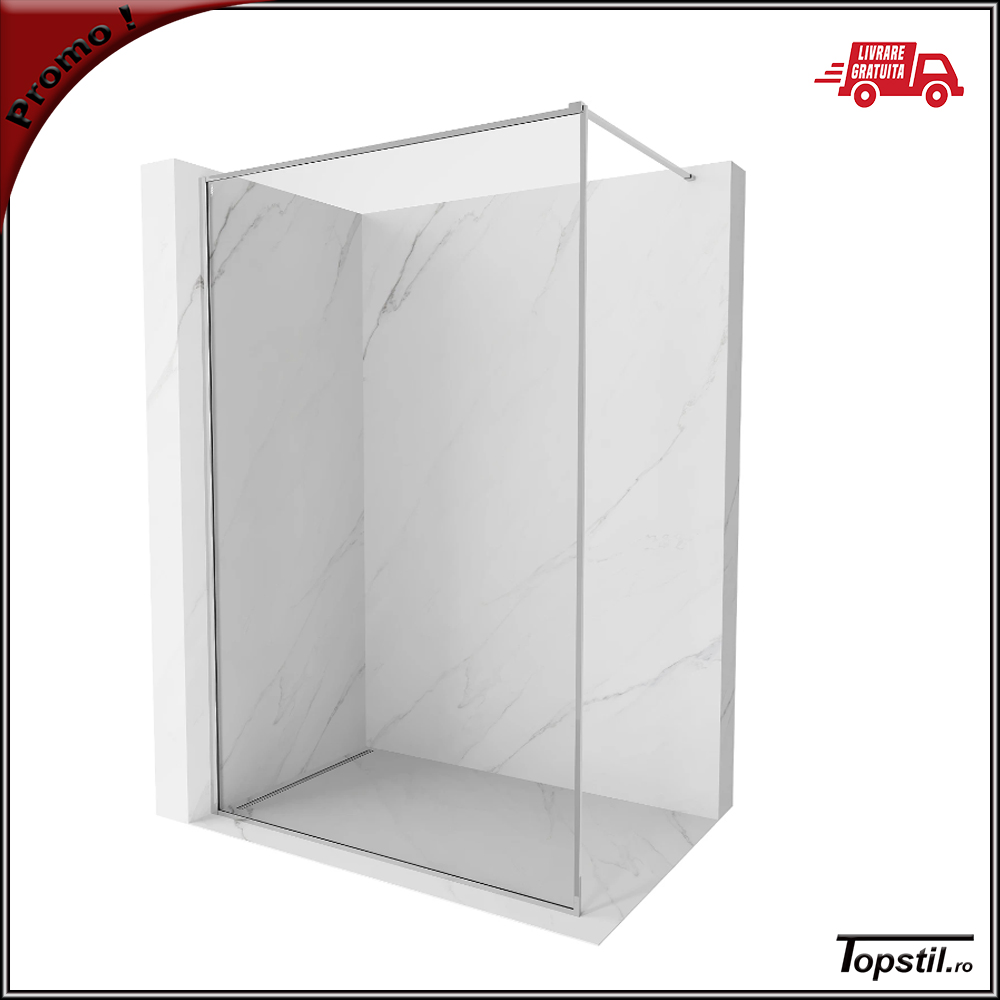 paravan-dus-Palio-cu-rama-crom-sticla-10-mm Perete dus sticla 10 mm cu rama crom