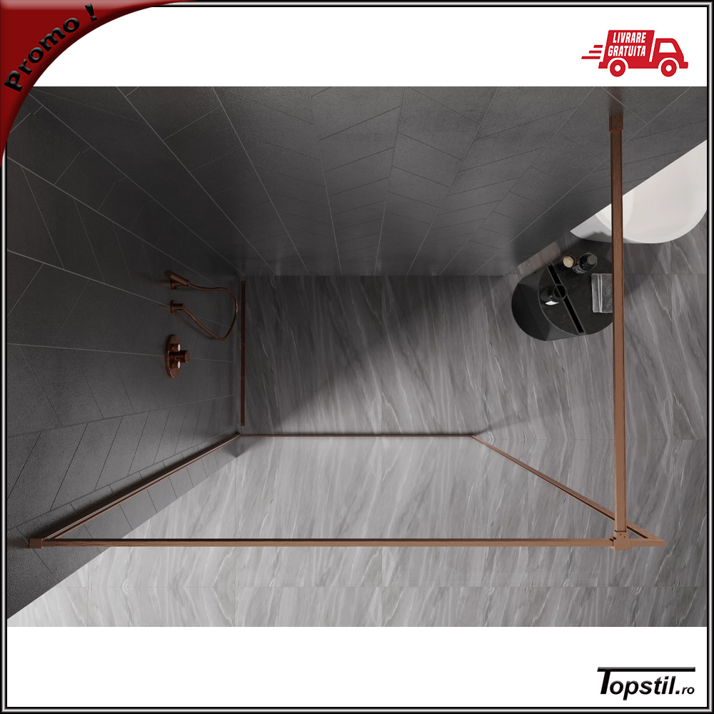perete-dus-sticla-Palio-cu-rama-metalica-rose-gold-mat