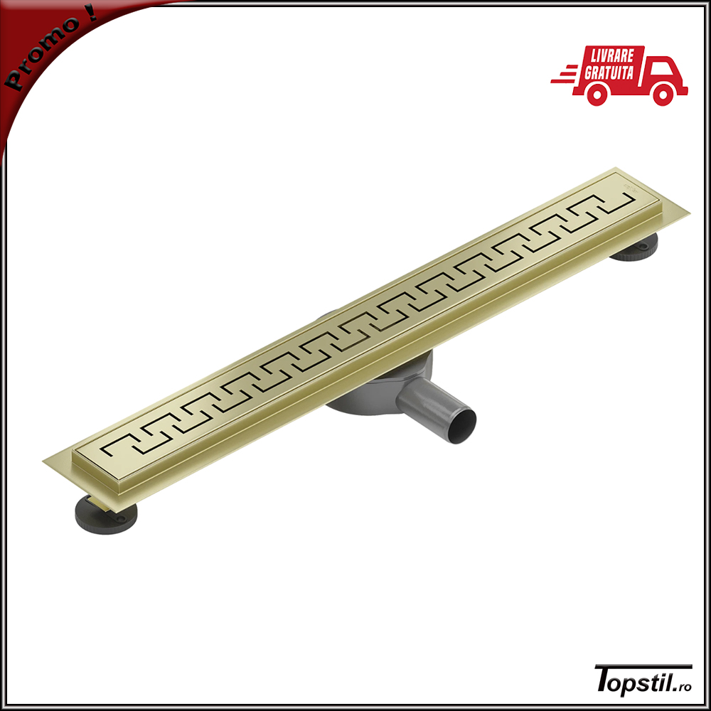 Rigola-dus-Vem-02-auriu-periat rigola dus Vem-02 aur mat model slim