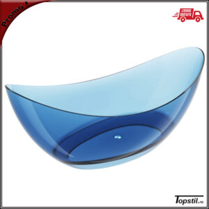 Cada baie transparenta Glass Blue albastra 180x80 cm