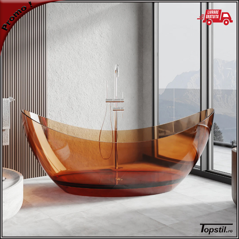 cada-baie-Glass-aramie-180-cm Cada baie freestanding rosie transparenta Glass