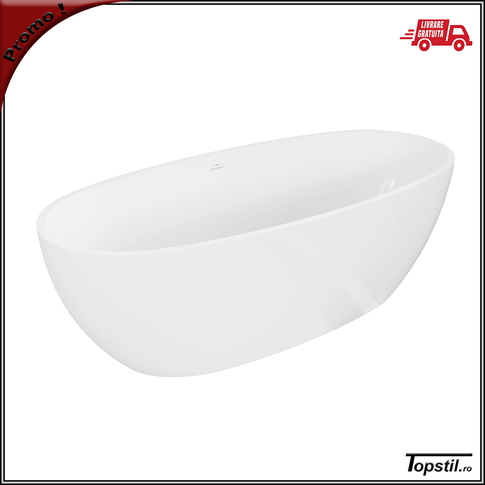 cada-baie-compozit-Torino-freestanding-alb-lucios