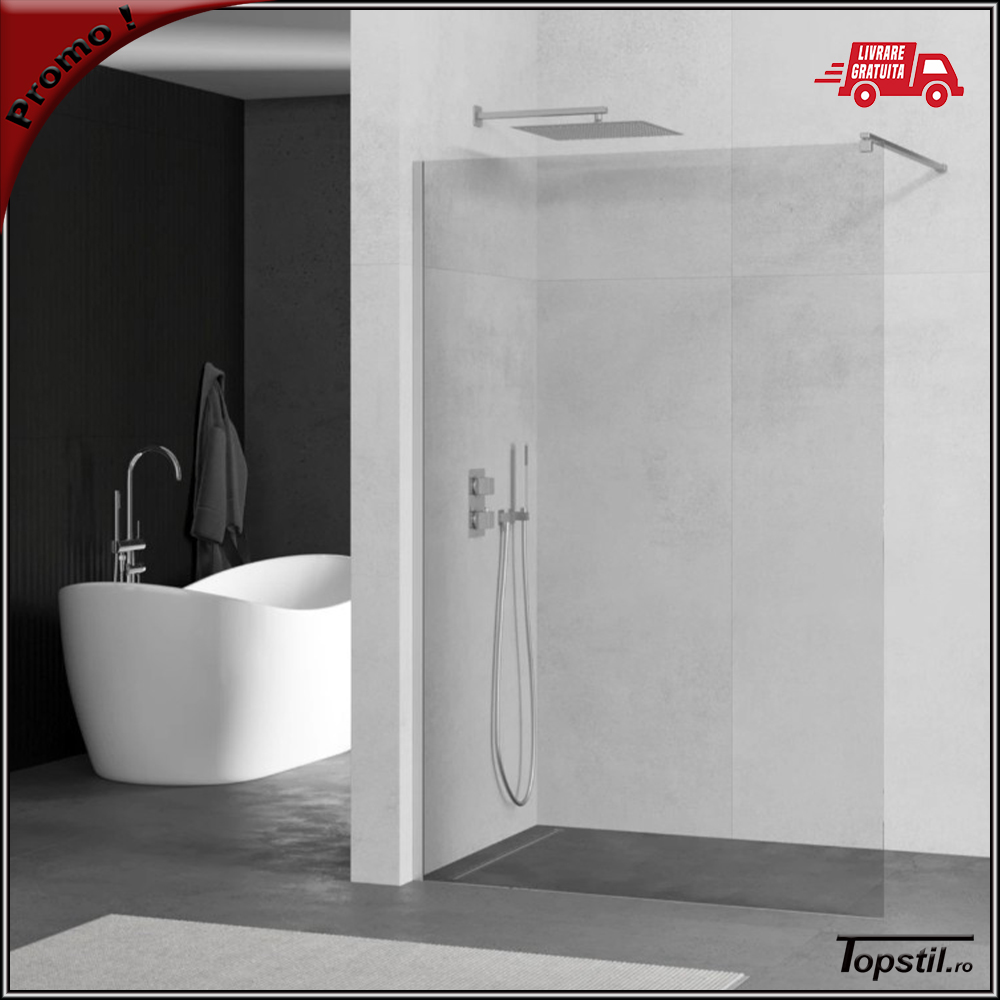 perete-dus-sticla-transparenta-Walkin-8-mm-anticalcar Perete dus 160x200 cm din sticla de 8 mm anticalcar transparenta