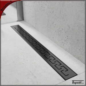 Rigola dus neagra Vem-02 cu model liniar inaltime mica