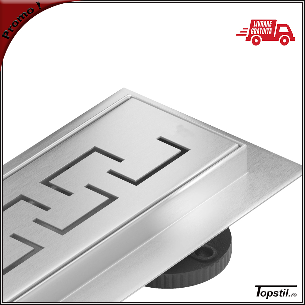 rigola-dus-inox-Vem-02-inaltime-mica-slim rigola dus Vem-02 completa inox mat