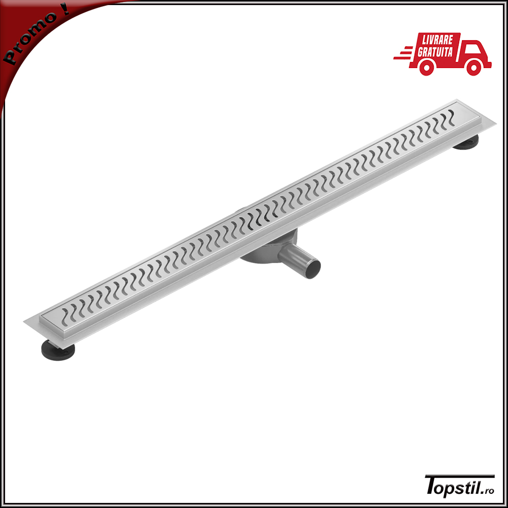 rigola-dus-inox-Wave-sifon-rotativ-antimiros Rigola dus Wave completa antimiros