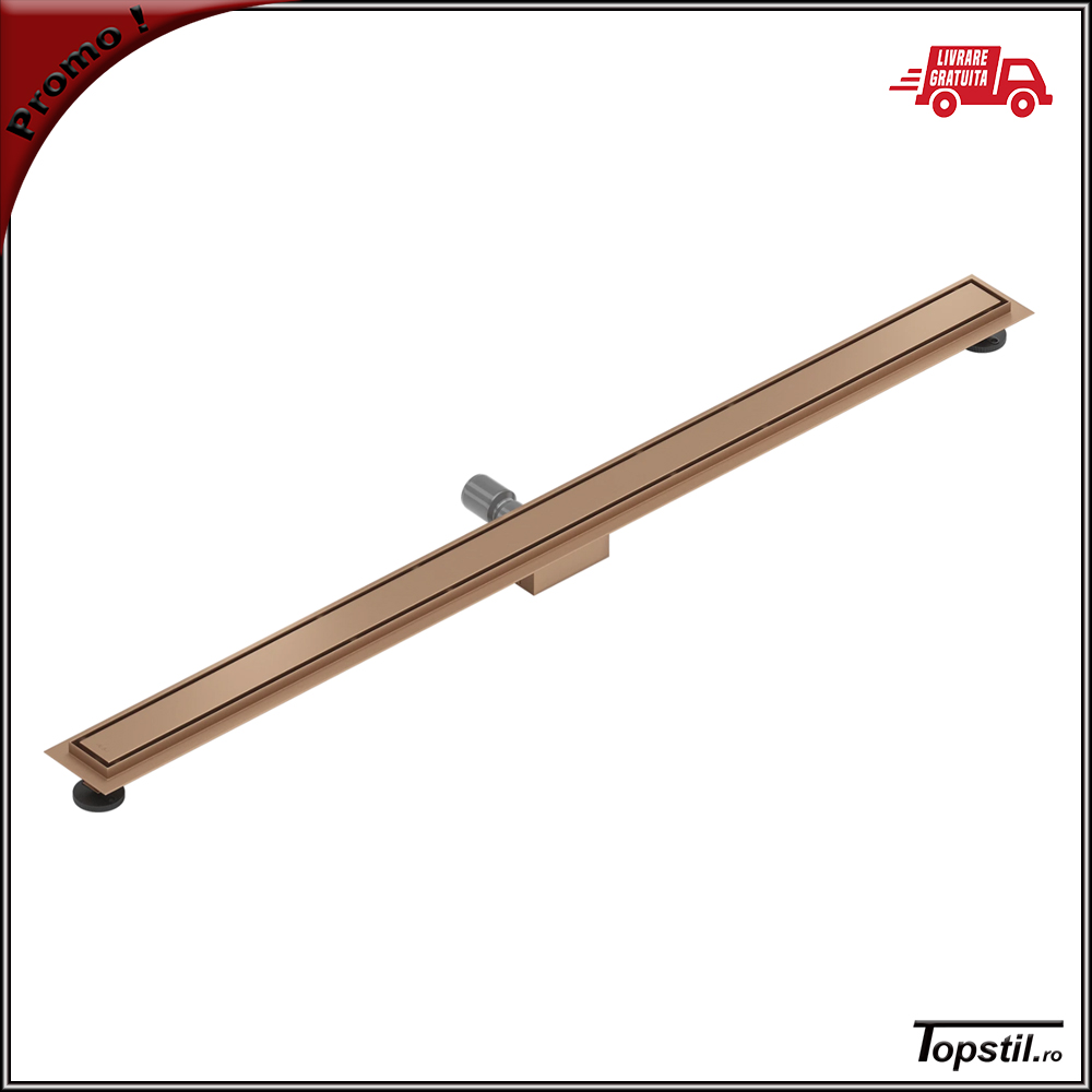 rigola-dus-placabila-cupru-mat-130-cm Rigola dus faiantabila culoare cupru 130 cm