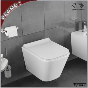 wc dreptunghiular Teo spalare circulara