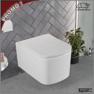 Wc suspendat Vivo Tornado cu capac soft-close