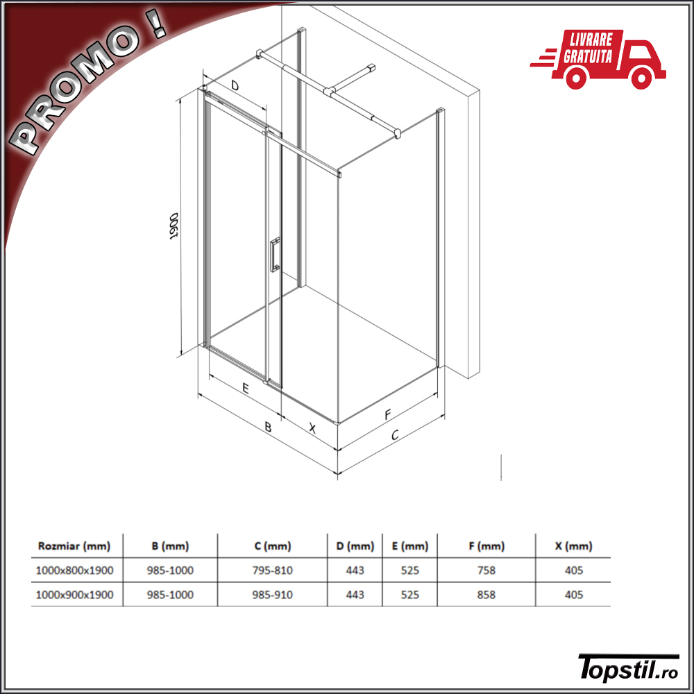 schita-cabina-dus-Omega-100x80-cm Schita cabina Omega cu trei laturi